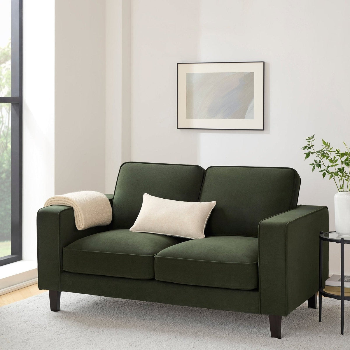 Black & Feather Soho 2 Seater Sofa - Dark Olive