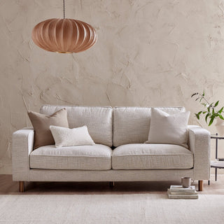 Black & Feather Soho Bouclé 3 Seater Sofa - Ivory