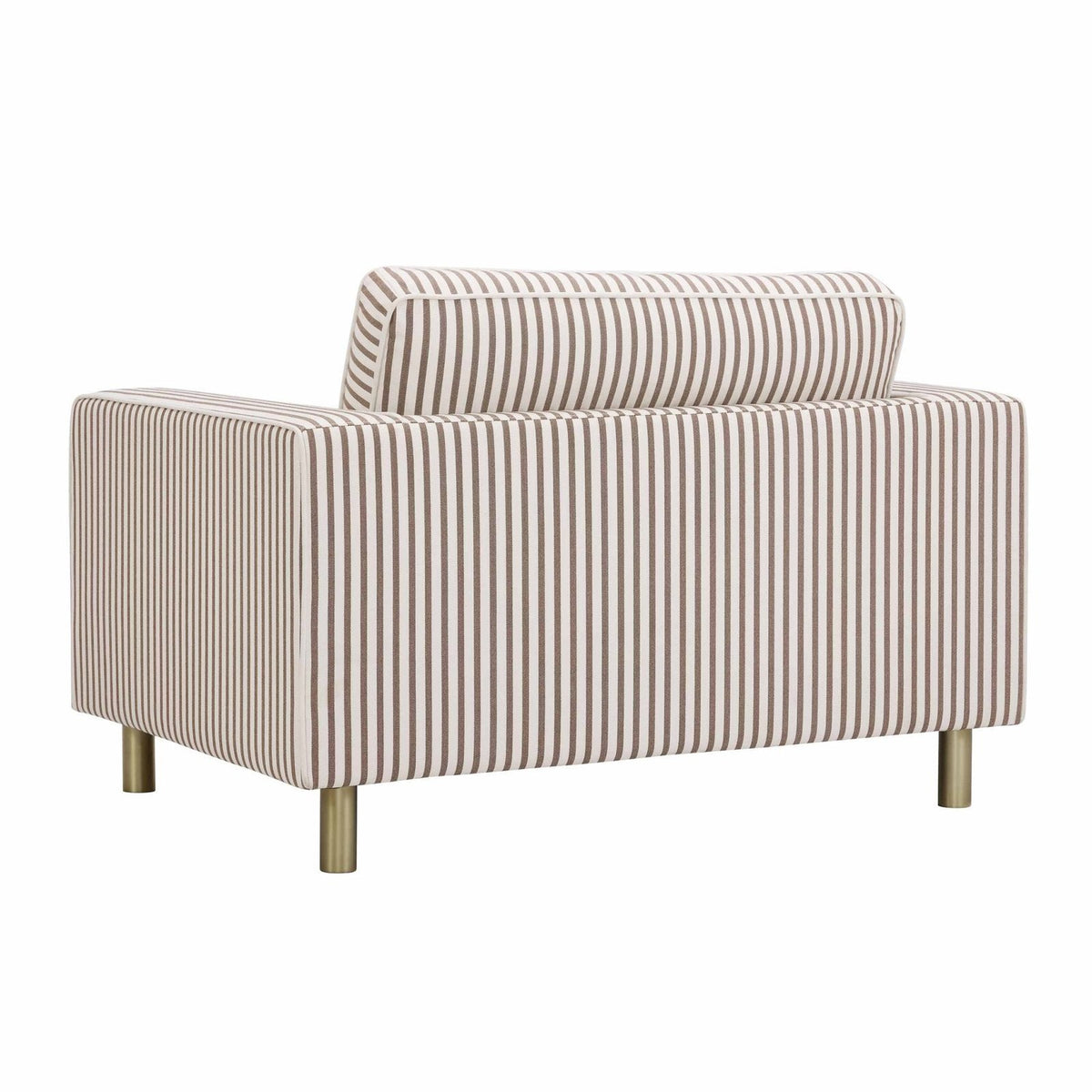 Black & Feather Soho Loveseat - Chocolate Stripe