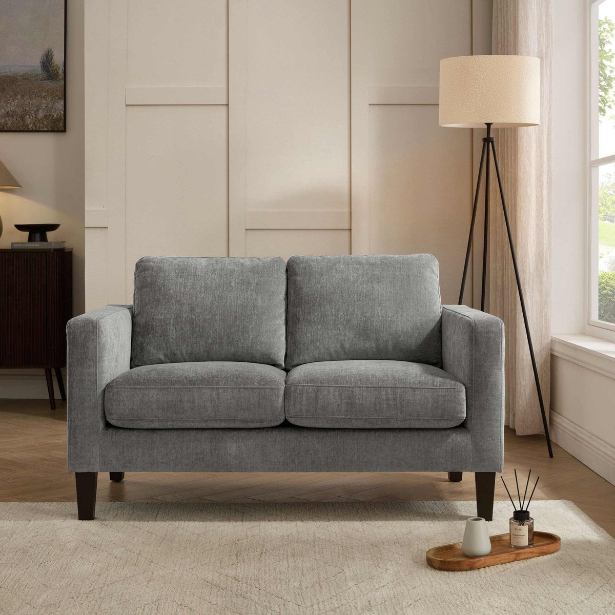Black & Feather Soho Small 2 Seater Sofa - Grey