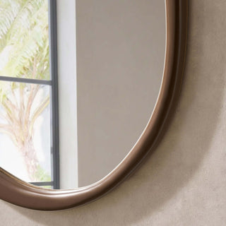 Black & Feather Umah Wood Pond Mirror - Mocha