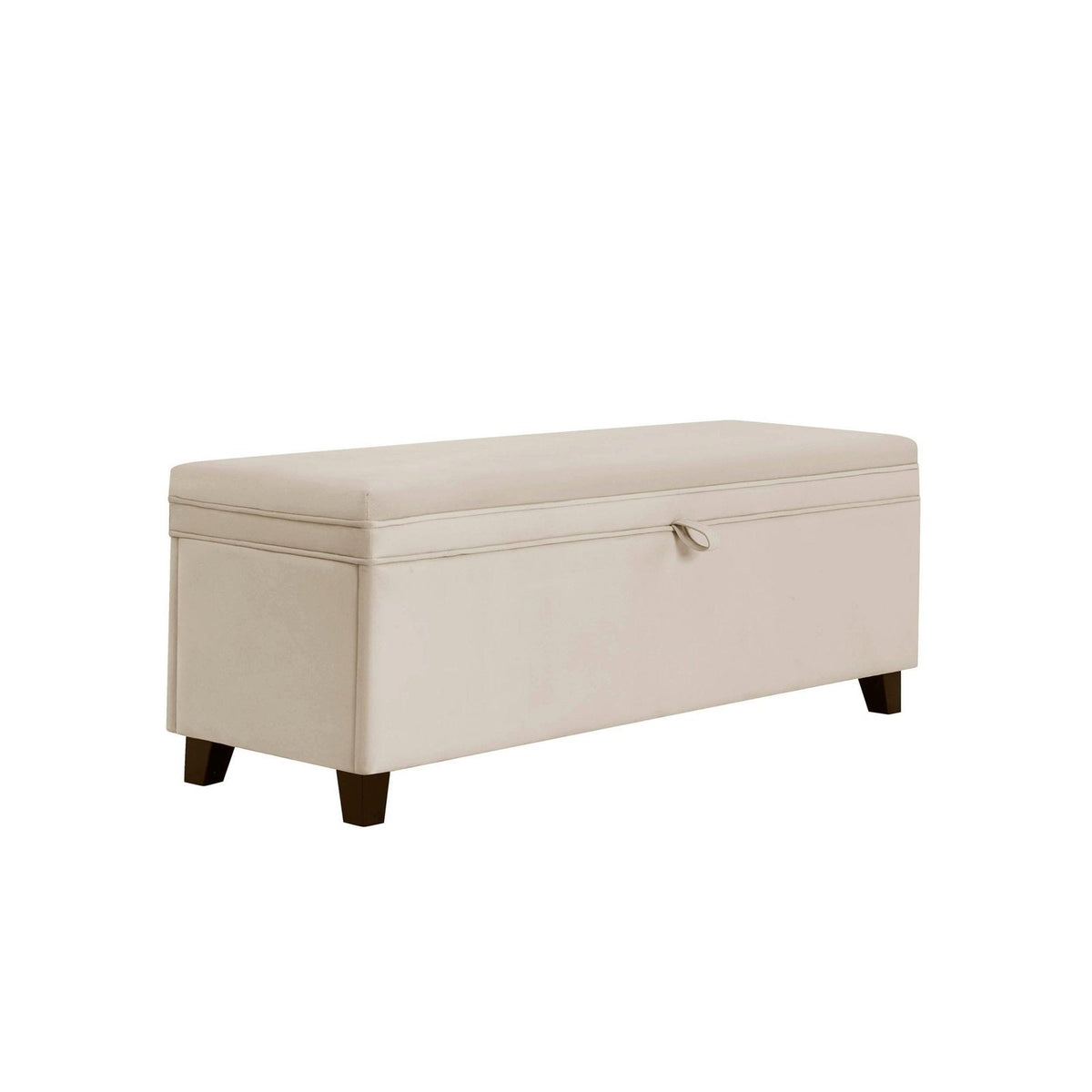 Black & Feather Windermere Storage Ottoman - Ecru