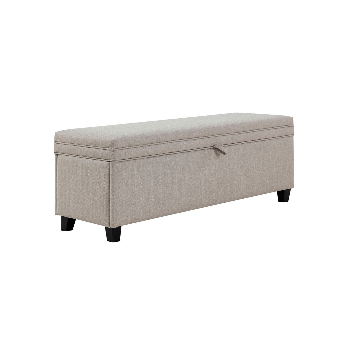 Black & Feather Windermere Storage Ottoman - Stone Grey