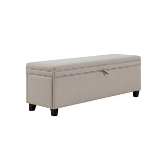 Black & Feather Windermere Storage Ottoman - Stone Grey