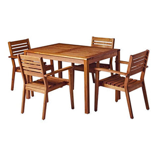 Blackthorn Rectangular Outdoor Dining Set with 4 Arm Chairs – Laura Ashley