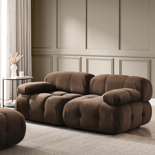 Bondi 2 Seater Sofa - Cappuccino – Black & Feather
