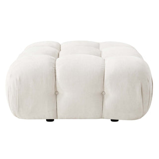 Bondi Pouffe - Ivory – Black & Feather