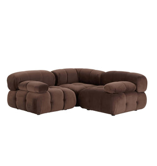 Bondi Small Corner Sofa - Cappuccino – Black & Feather