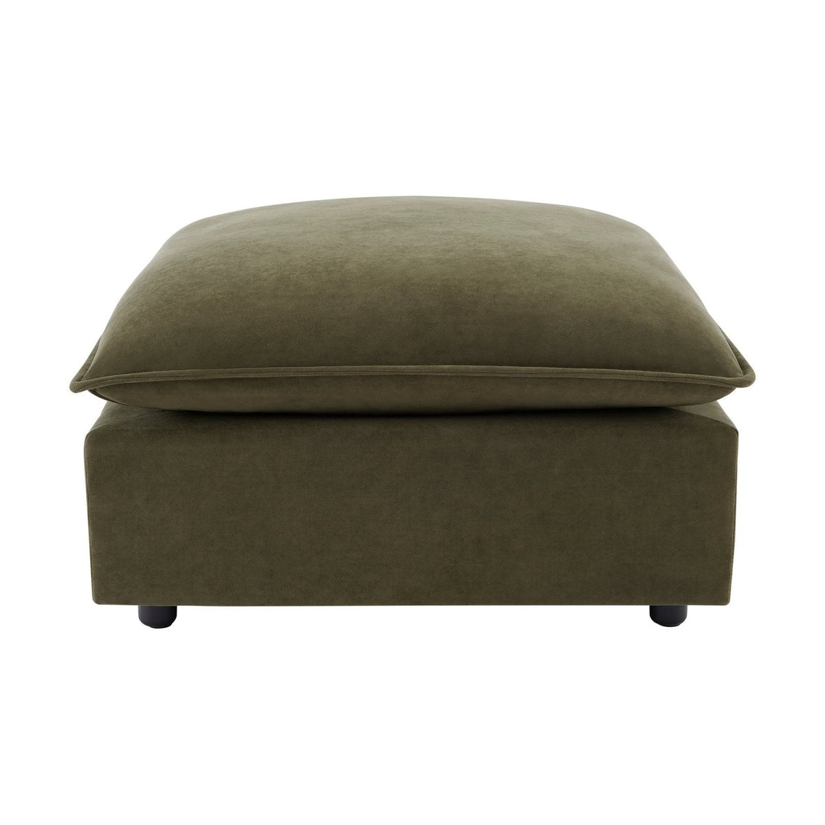 Boston Pouffe - Olive – Feather & Black