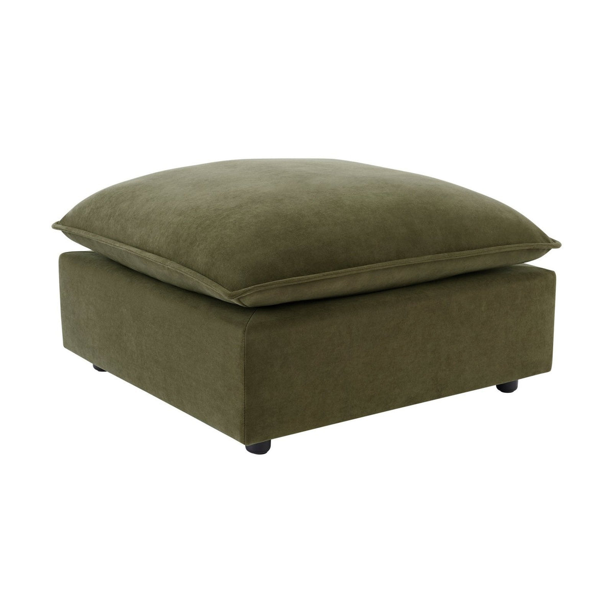 Boston Pouffe - Olive – Feather & Black