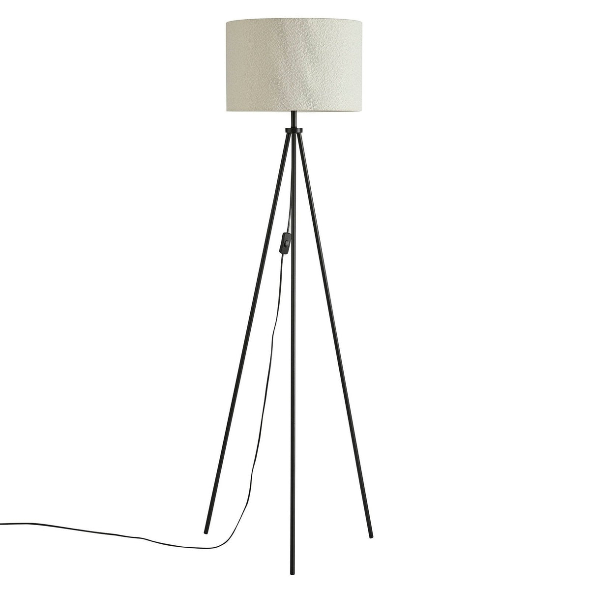Boucle Floor Lamp - Ecru – Feather & Black