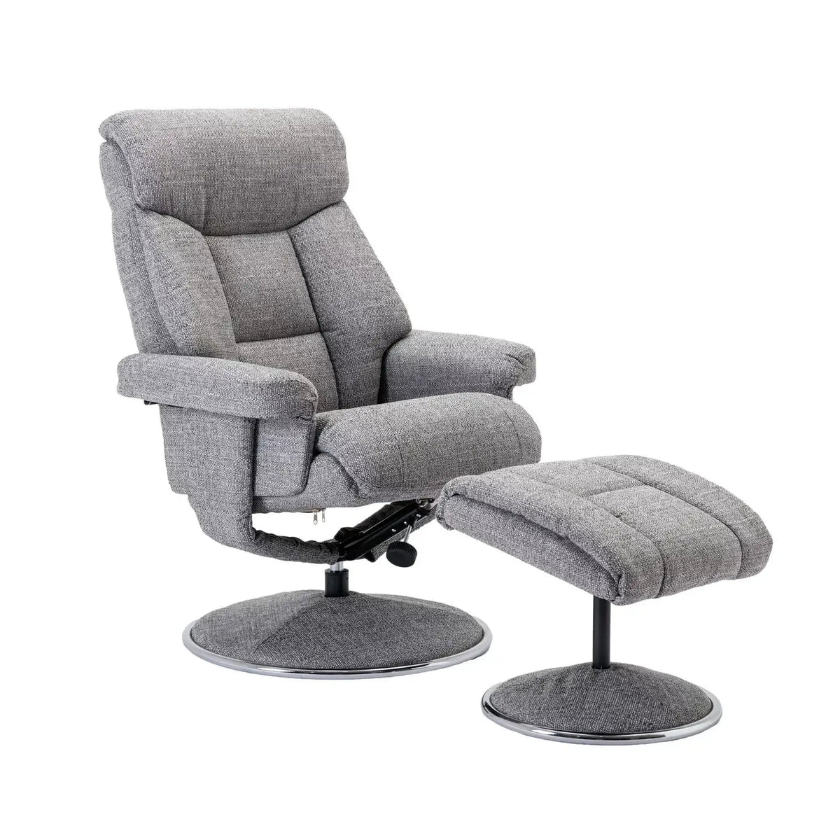 Bridge Fabric Swivel Chair and Footstool – Laura & Ashley