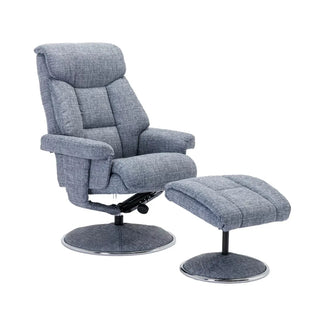 Bridge Fabric Swivel Chair and Footstool – Laura & Ashley