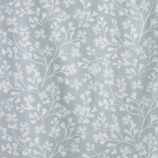 Brooke Floral Pencil Pleat Laura Ashley UK Curtains - Duck Egg Blue