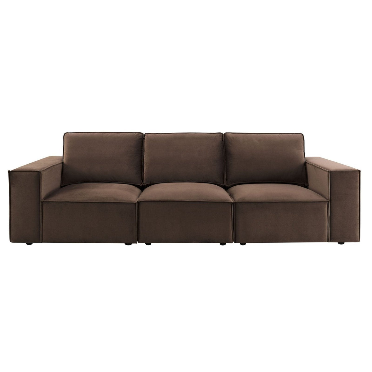 Brooklyn 3 Seater Sofa - Cappuccino – Feather & Black