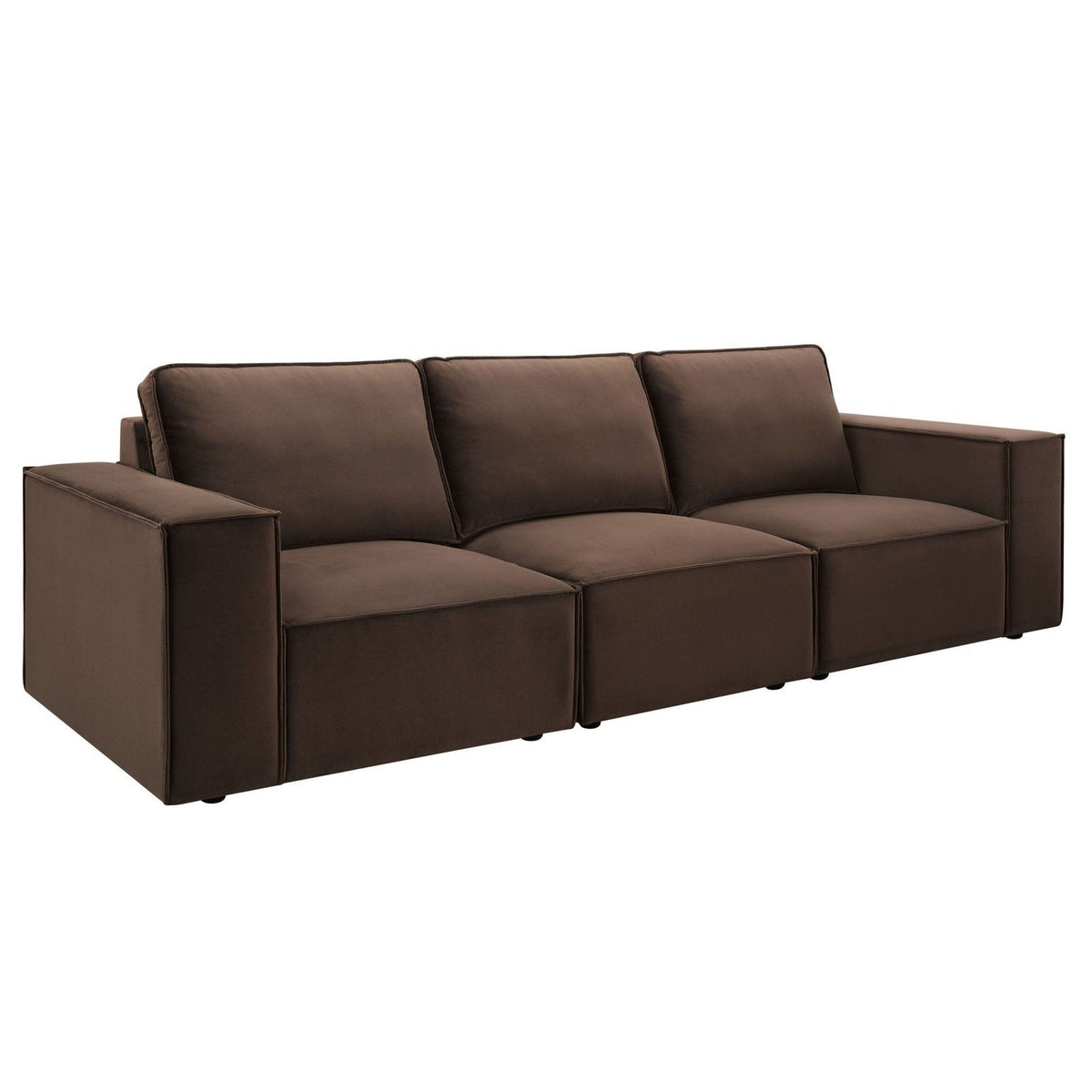 Brooklyn 3 Seater Sofa - Cappuccino – Feather & Black