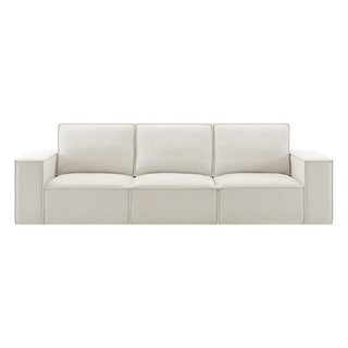 Brooklyn 3 Seater Sofa - Ivory – Black & Feather
