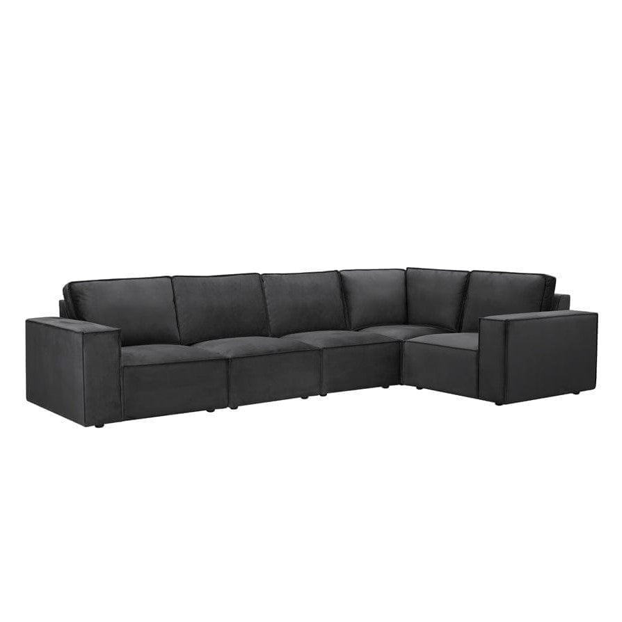 Brooklyn Large Right Hand L-Shape Sofa - Ink – Feather & Black