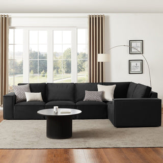 Brooklyn Large Right Hand L-Shape Sofa - Ink – Feather & Black