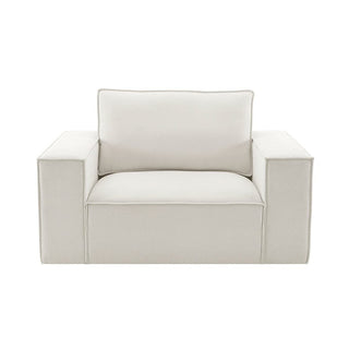 Brooklyn Loveseat Feather & Black - Ivory