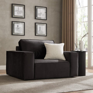 Brooklyn Loveseat - Ink – Black & Feather