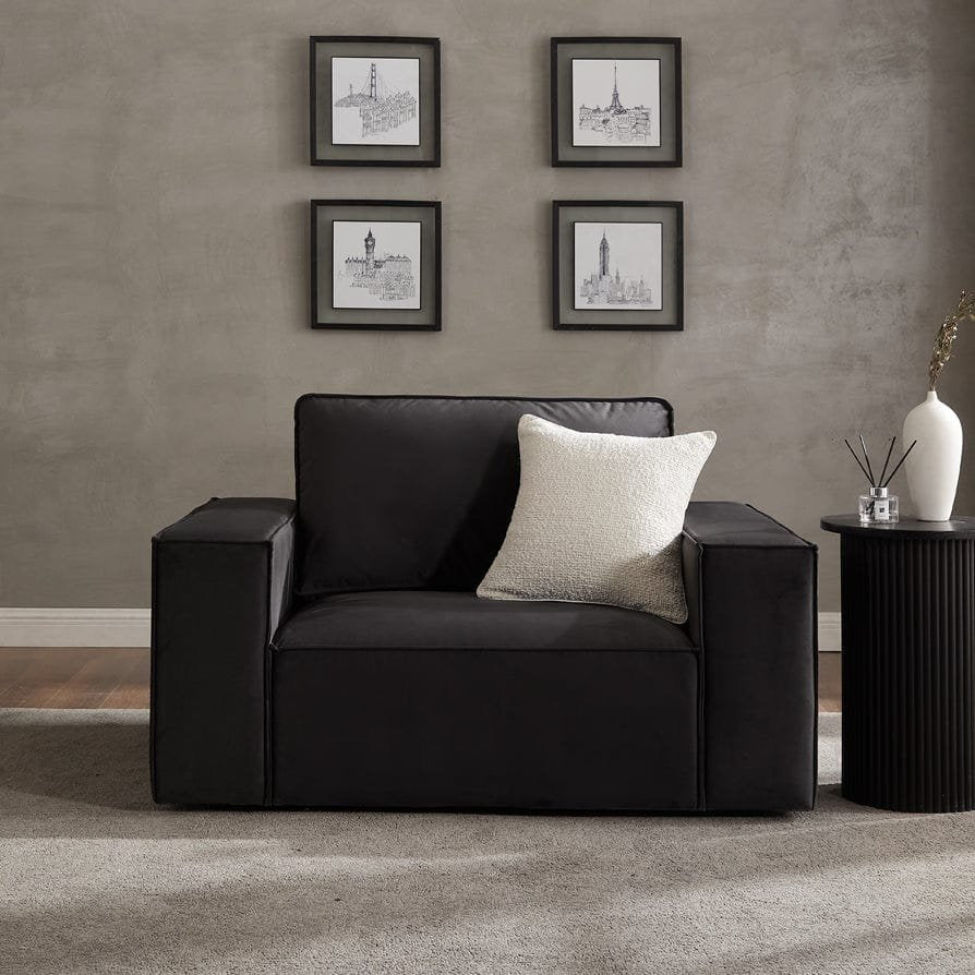 Brooklyn Loveseat - Ink – Black & Feather