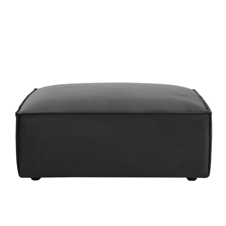Brooklyn Pouffe - Ink – Feather & Black