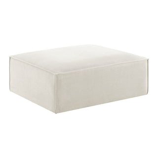 Brooklyn Pouffe - Ivory – Feather & Black