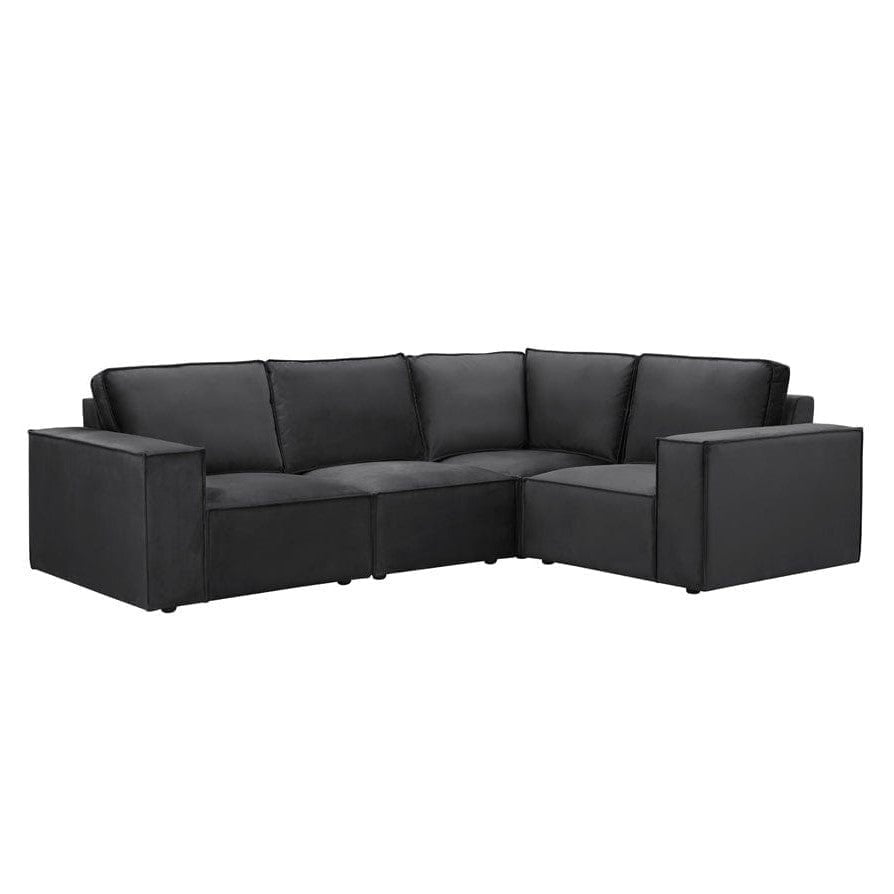 Brooklyn Small Right Hand L-Shape Sofa - Ink – Feather & Black