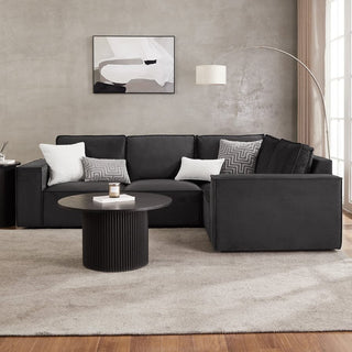 Brooklyn Small Right Hand L-Shape Sofa - Ink – Feather & Black