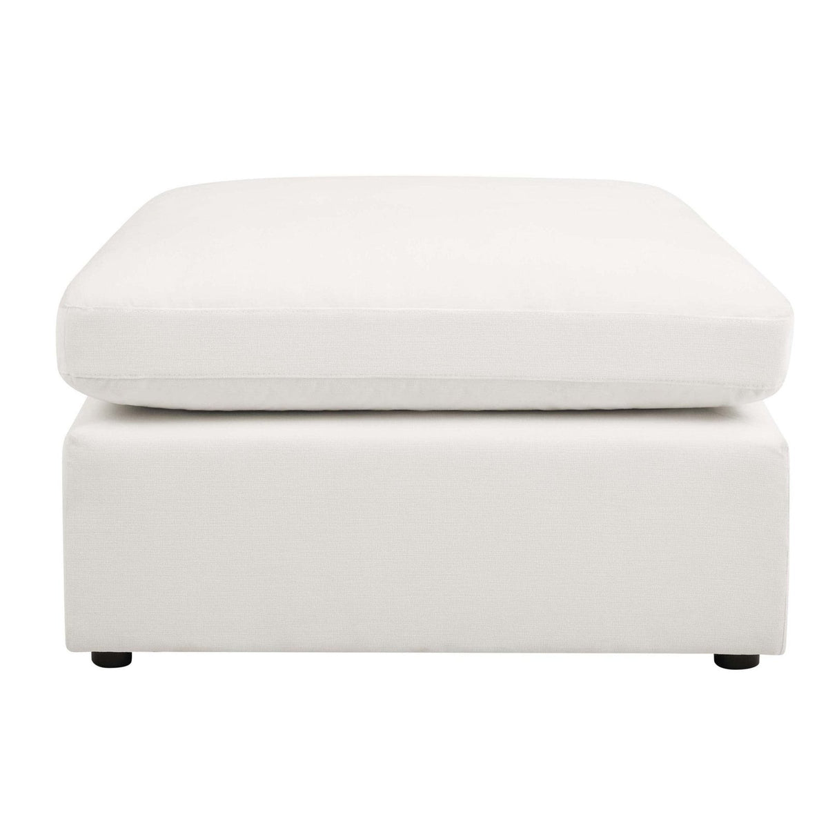 Cairo Feather Pouffe - Vanilla – Feather & Black