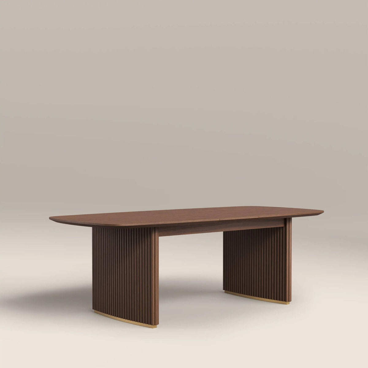 Caleb 6-8 Seat Rectangle Wooden Laura Ashley UK Extendable Dining Table | Walnut