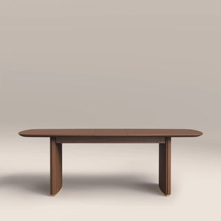 Caleb 6-8 Seat Rectangle Wooden Laura Ashley UK Extendable Dining Table | Walnut