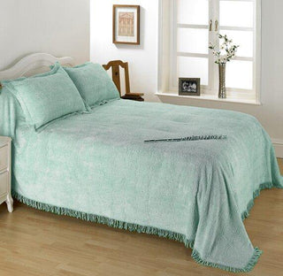 Candlewick Bedspread Geneva Laura Ashley - Antique Green