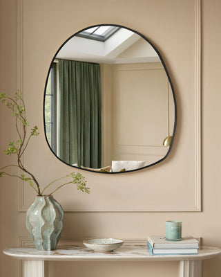 Caspian black Laura Ashley UK pebble wall mirror