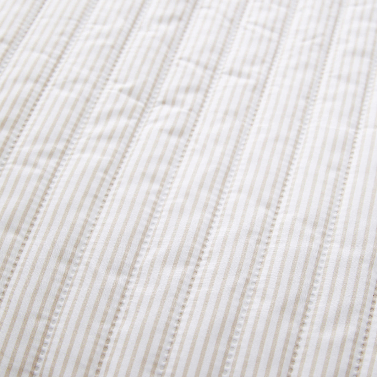 Catherine Lansfield Stripe Laura Ashley Bedspread - Natural