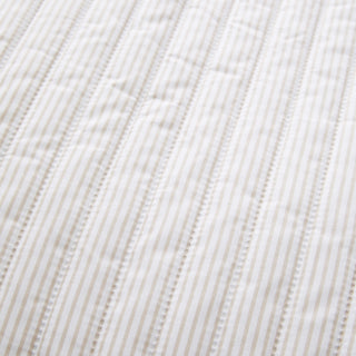 Catherine Lansfield Stripe Laura Ashley Bedspread - Natural
