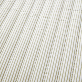Catherine Lansfield Stripe Laura Ashley UK Bedspread - Green