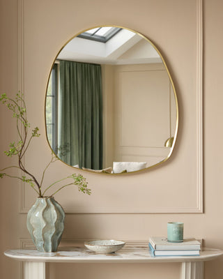 Channing gold Laura Ashley pebble wall mirror