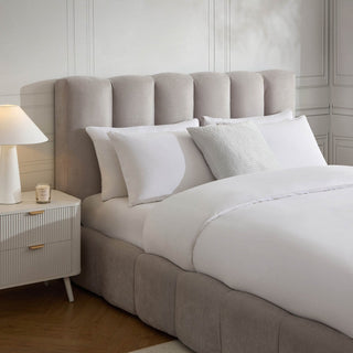 Cheshire Ottoman Storage Bed - Light Grey – Feather & Black
