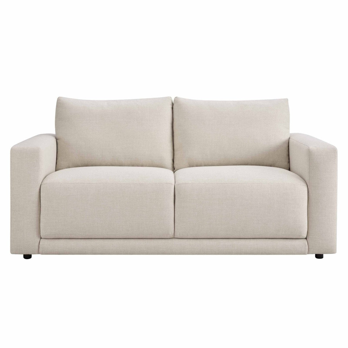 Chicago 2 Seater Sofa - Beige – Black & Feather