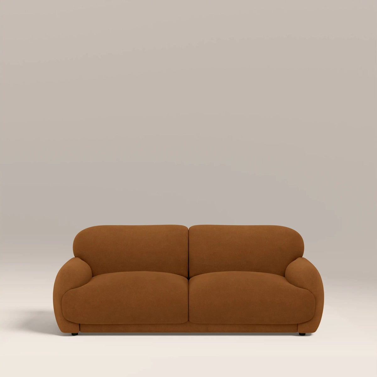 Cloud 2 Seater Sofa | Laura Ashley UK Caramel Brown Sustainable Mohair Velvet