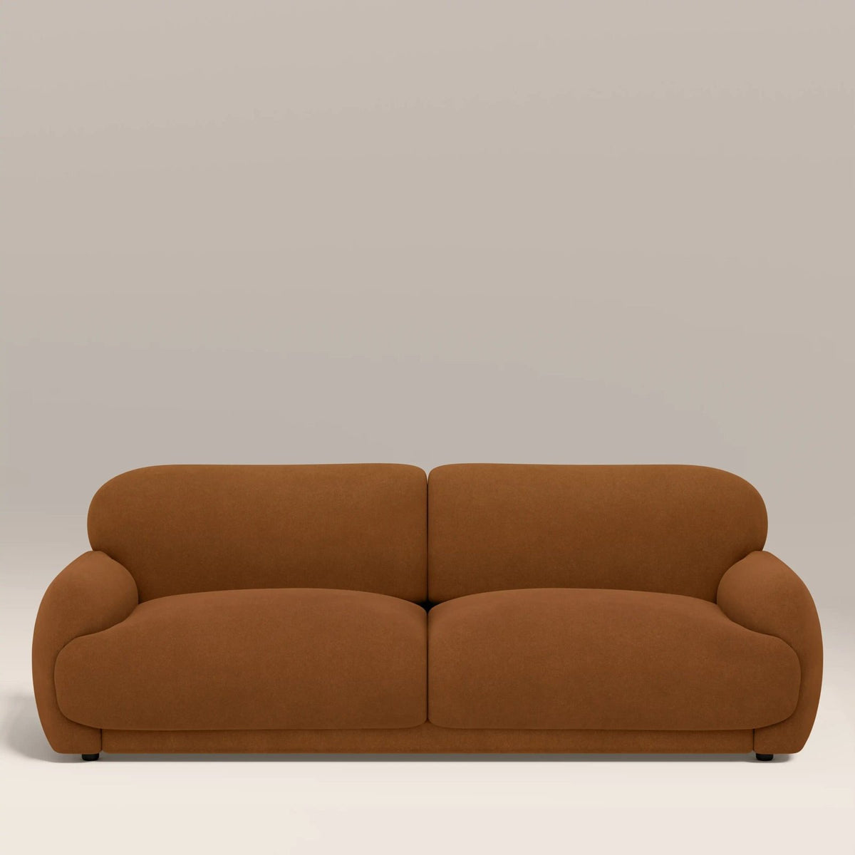 Cloud 3 Seater Sofa | Caramel Brown Sustainable Mohair Velvet – Laura Ashley
