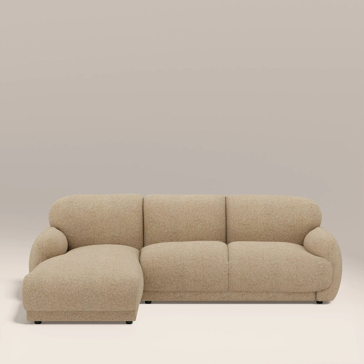 Cloud Left Hand Chaise Laura Ashley Sofa | Speckled Latte Boucle