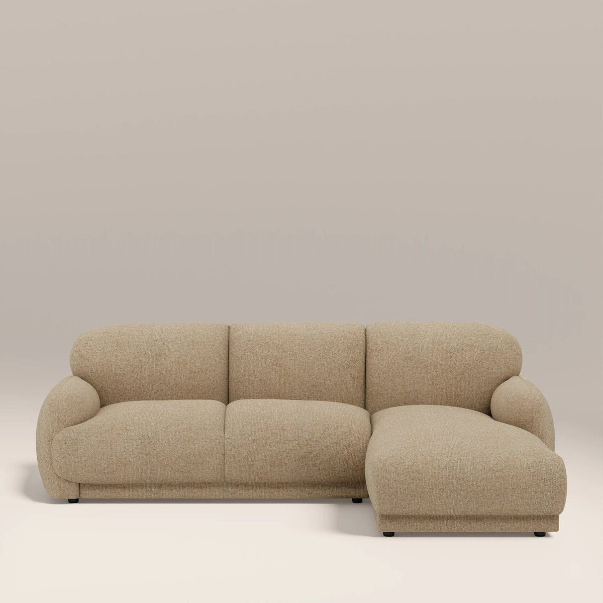 Cloud Right Hand Chaise Laura Ashley Sofa | Speckled Latte Boucle
