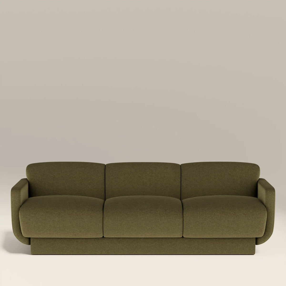 Connick 3 Seater Sofa | Moss Green Sustainable Mohair Velvet – Laura Ashley UK