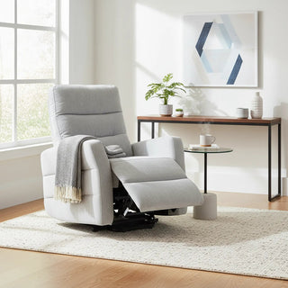 Crewe Silver Fabric Tilt and Rise Electric Recliner Chair – LauraAshley