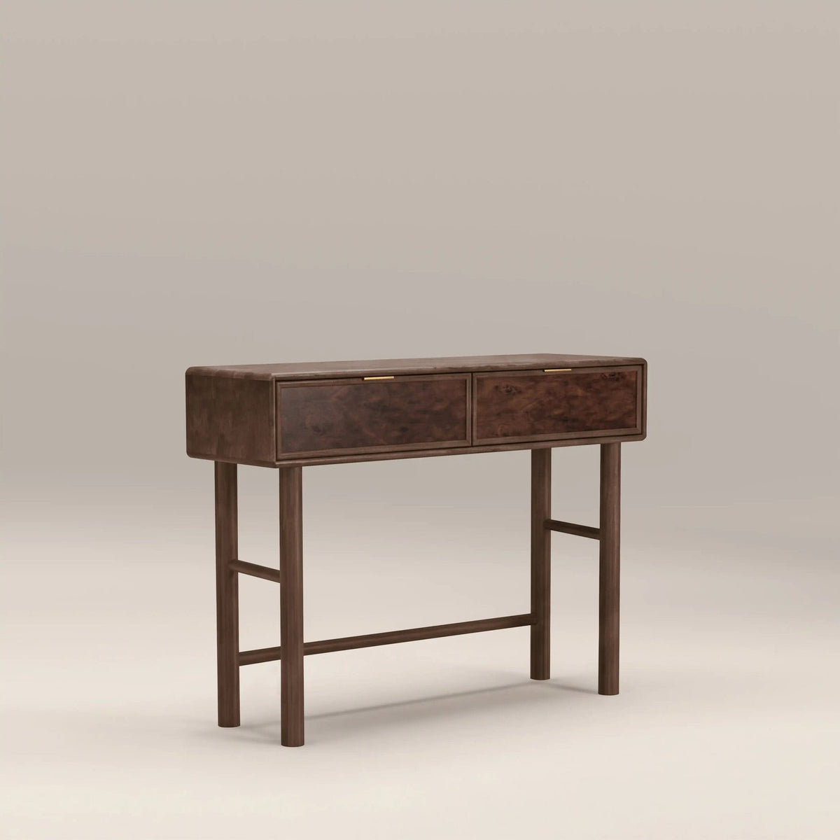 Laura Ashley Arden 2 Drawer Wooden Console Table | Walnut