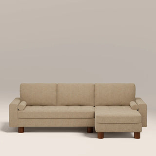 Laura Ashley Diego Reversible Corner 3 Seater Sofa Bed | Speckled Latte Boucle