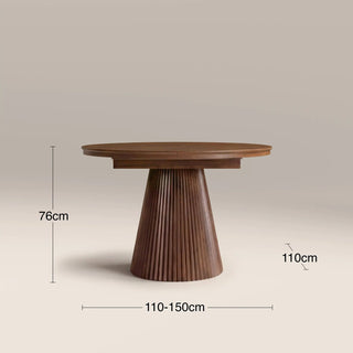 Laura Ashley Eliza 4-6 Seat Round Wooden Extendable Dining Table | Walnut
